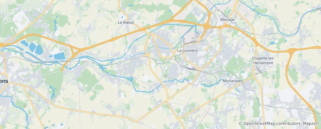 Mapa La Louvière