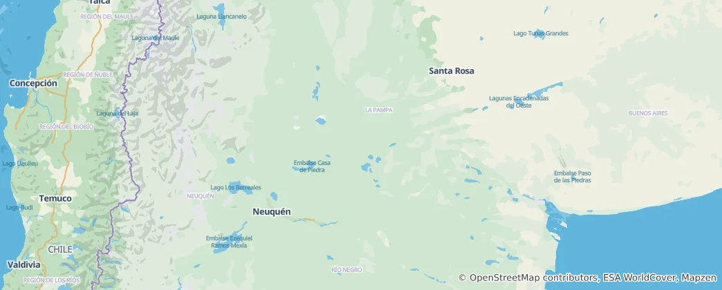 Térkép: La Pampa tartomány