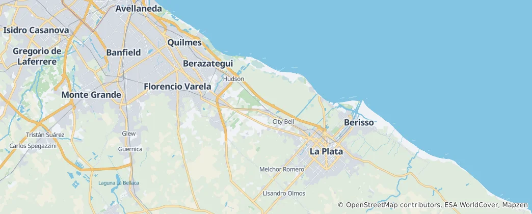 Mappa di La Plata