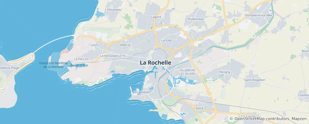 Map of La Rochelle