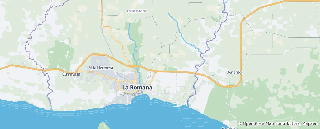 Map of La Romana