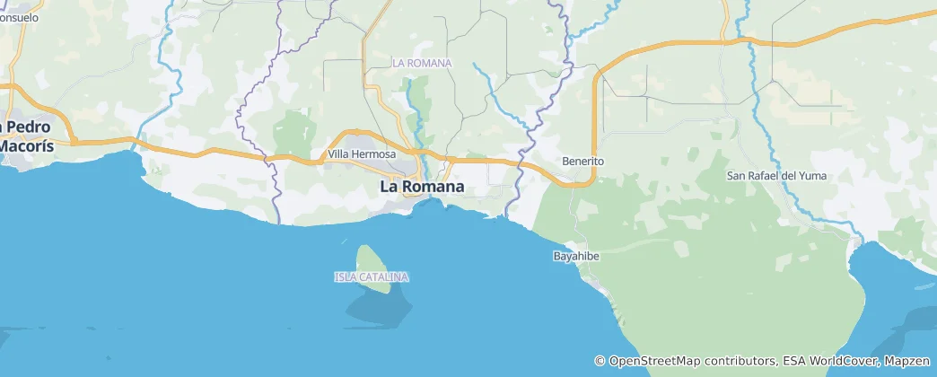 Karte von La Romana