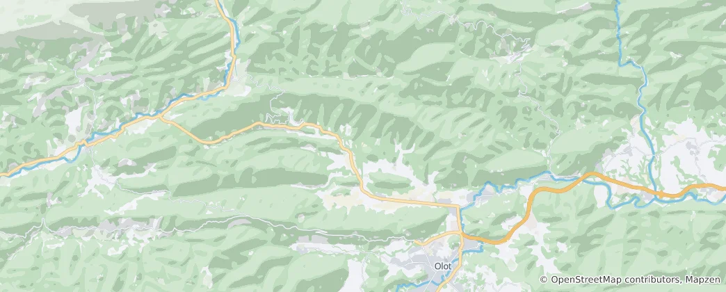 Mapa La Vall de Bianya
