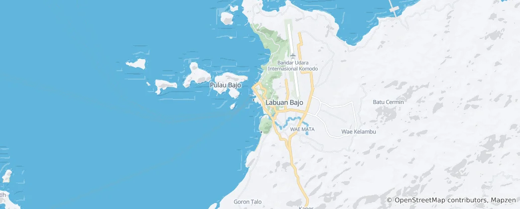 Map of Labuan Bajo