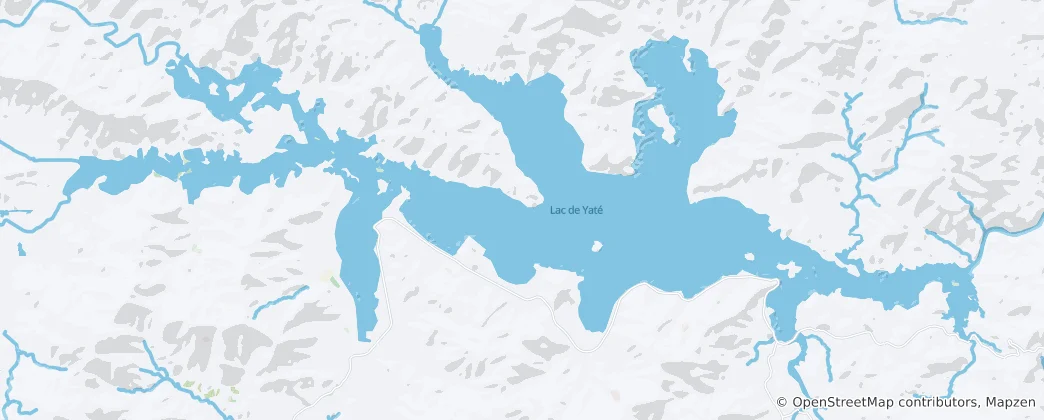 Map of Lac de Yaté