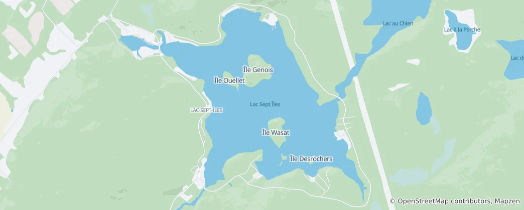 Lac Sept Îles Haritası