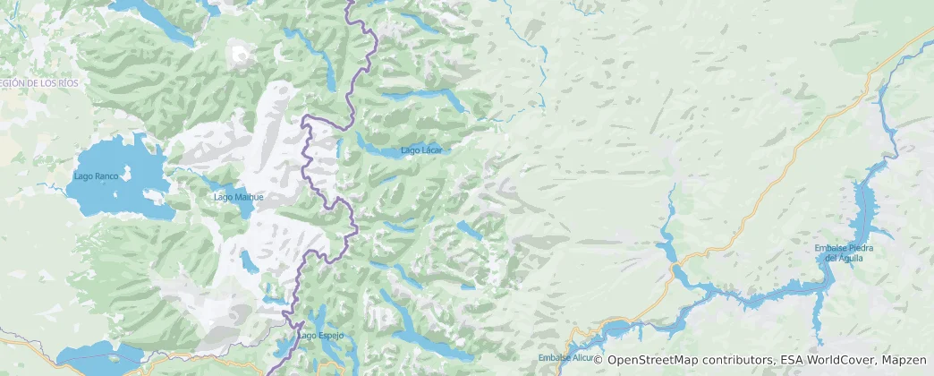 Mapa Lácar Department
