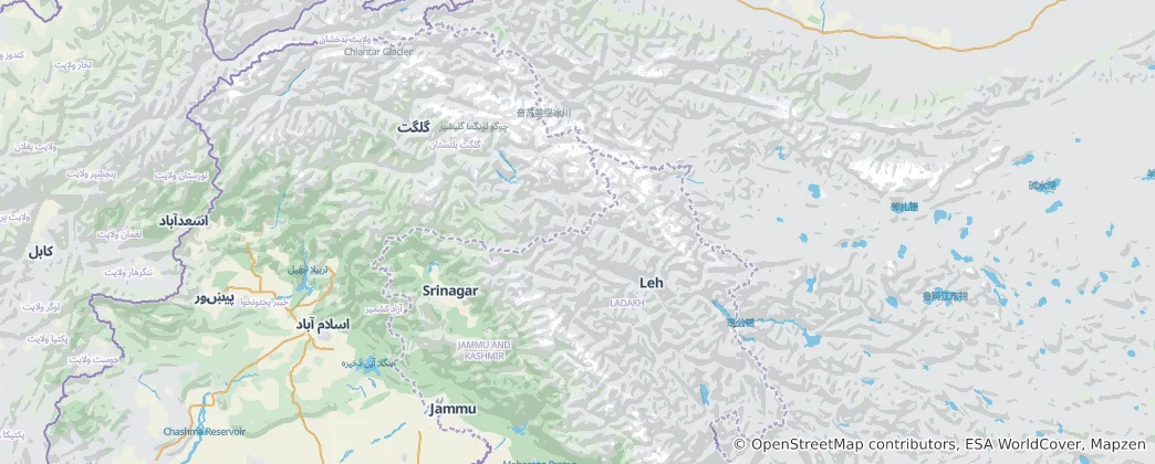 Mapa Ladakh