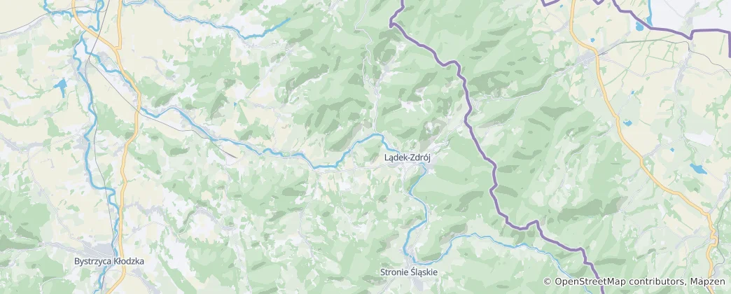 Map of Ladek-Zdroj