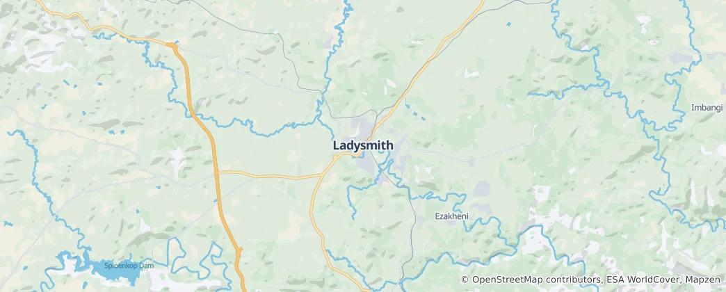 Karte von Ladysmith