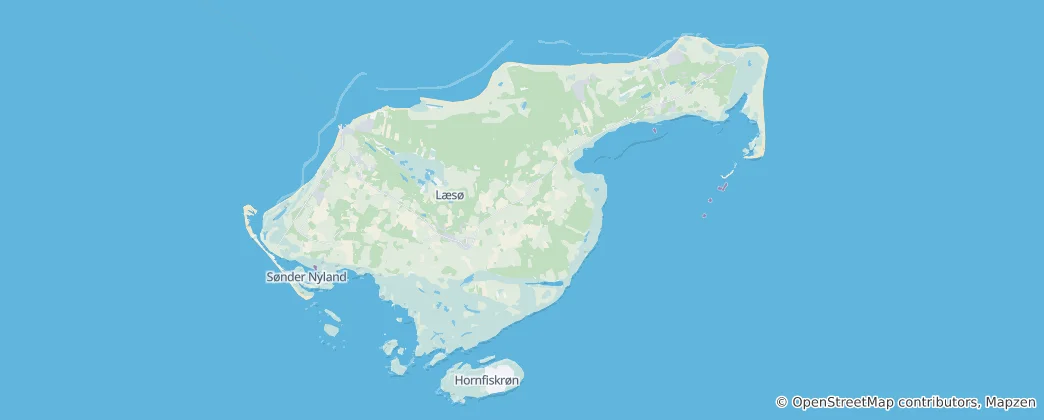 Kaart van Læsø