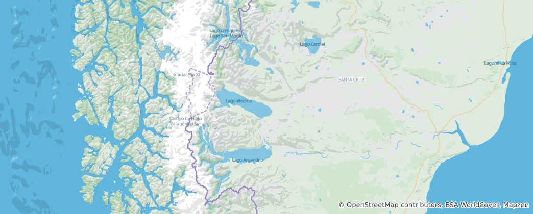 Mapa Lago Argentino