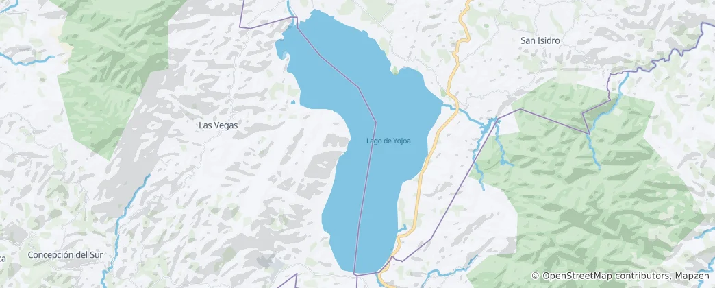 Map of Lago de Yojoa