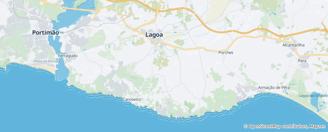 Mappa di Lagoa e Carvoeiro