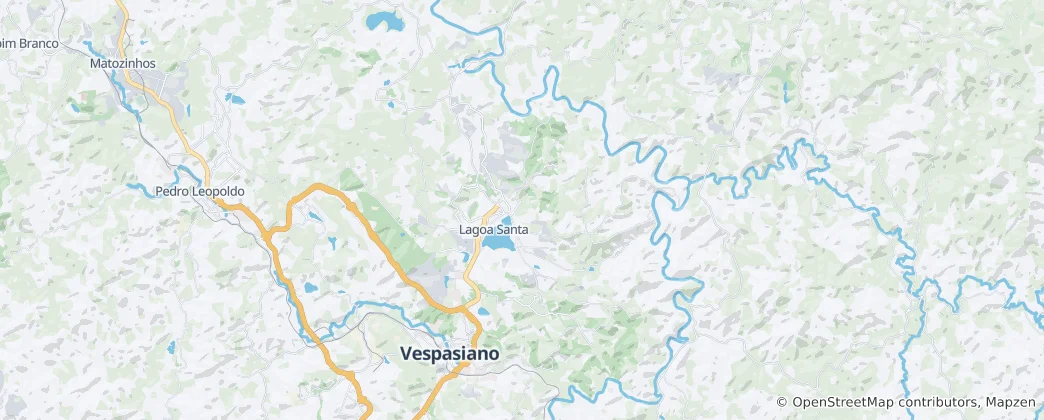 Mapa Lagoa Santa