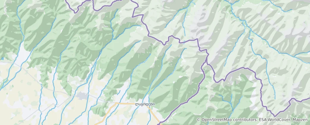 Map of Lagodekhi Protected Areas