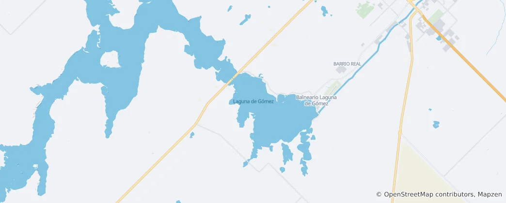 Mapa Laguna de Gómez