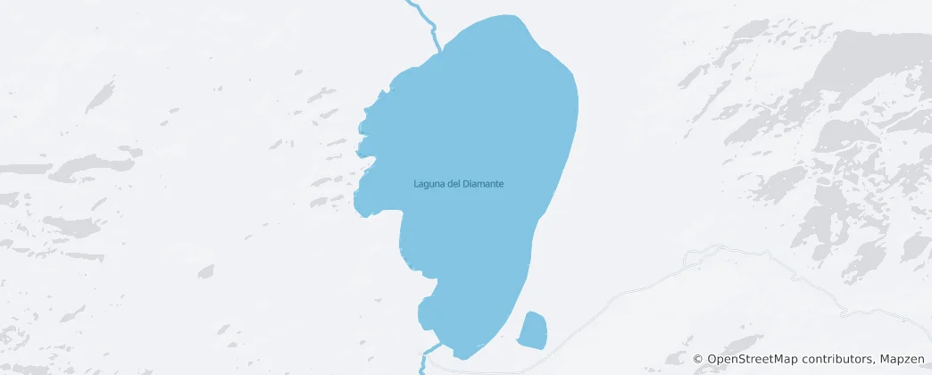 Map of Laguna del Diamante