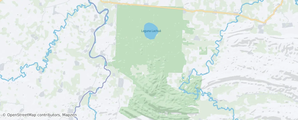 Laguna Lachuá National Park — mapa