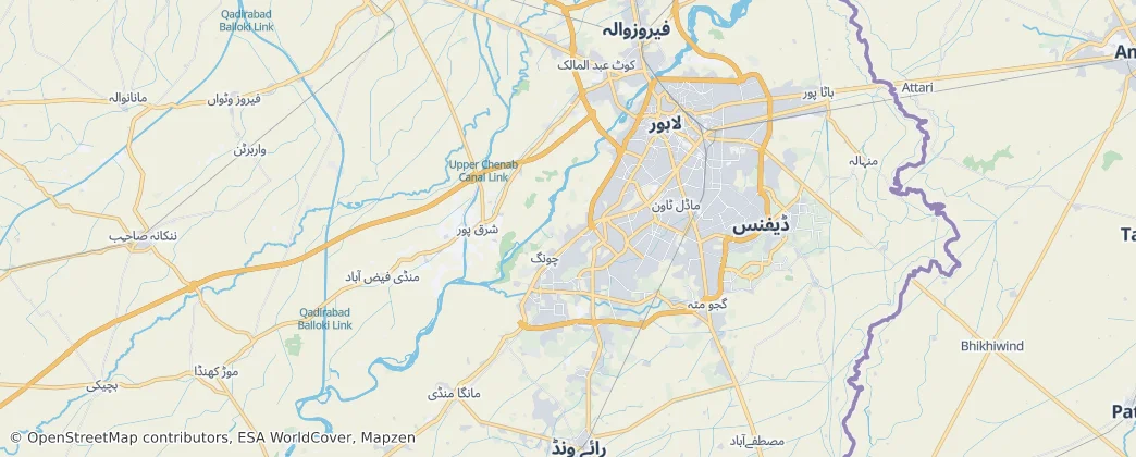 LAHORE CITY — Térkép