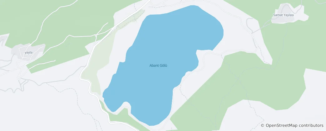 Mapa De Lago Abant