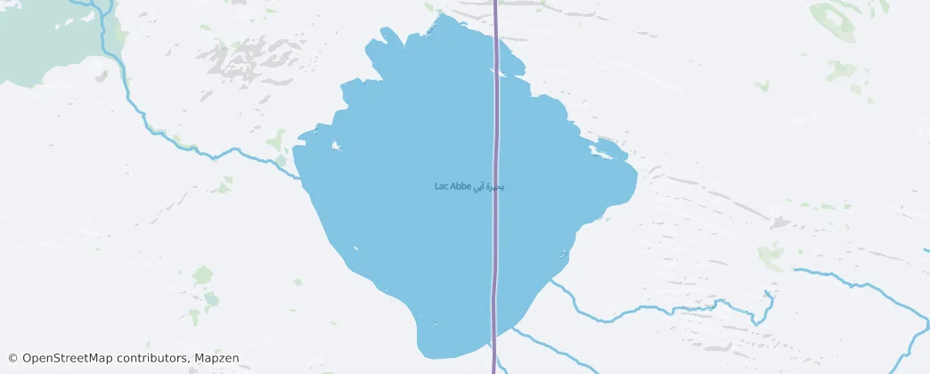Lake Abbe — Map