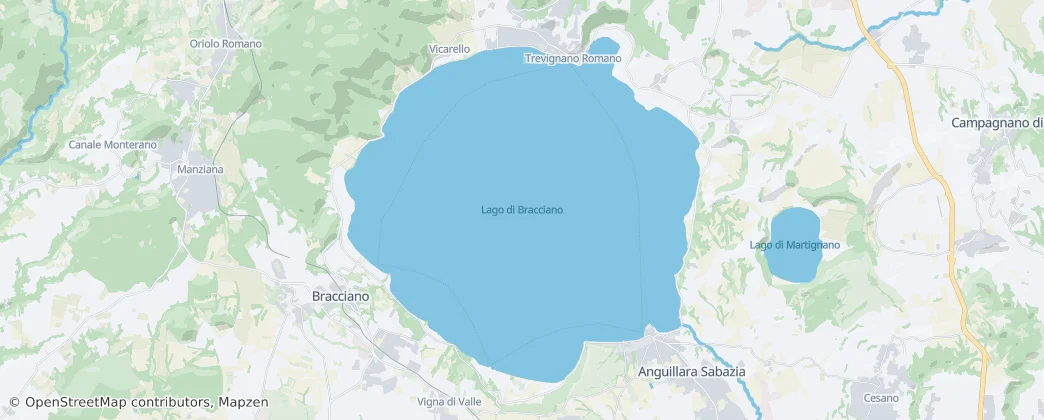 布拉恰诺湖 — 地图