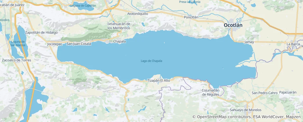 Mapa Lake Chapala