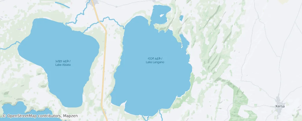 Lake Langano — Map