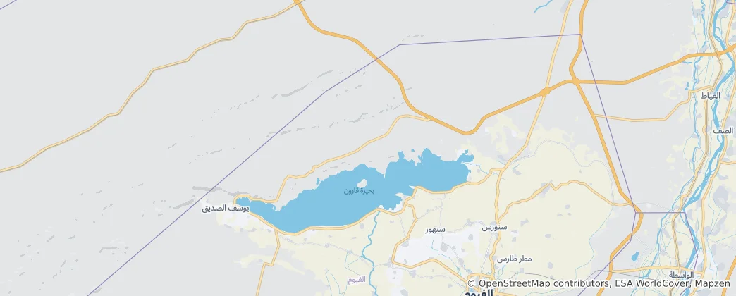 Lake Qarun Protectorate 지도