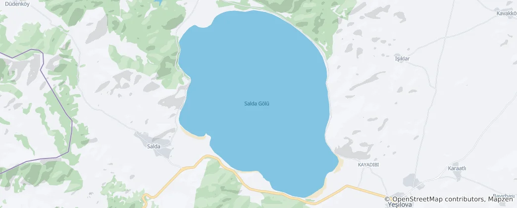 Mappa di Lake Salda