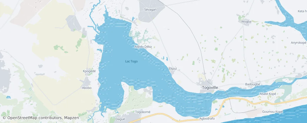 Lake Togo – Mapa