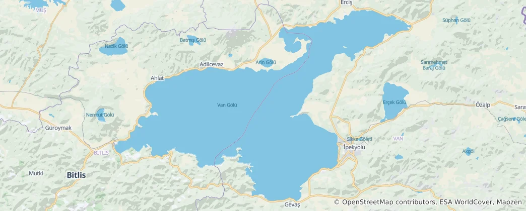 Mapa De Lago de Van