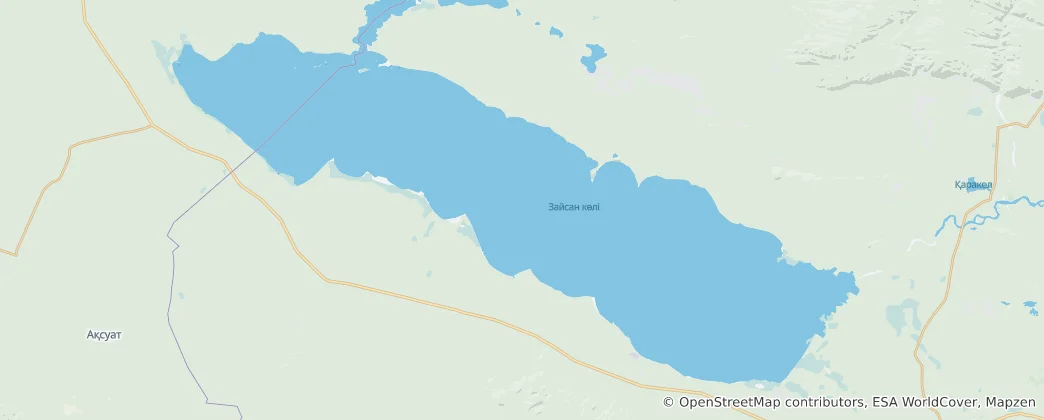 Mappa di Lago Zajsan