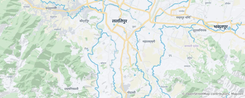 Map of Lalitpur