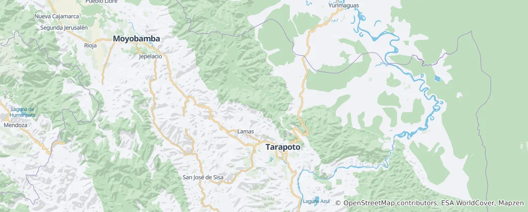 Mapa Lamas Province