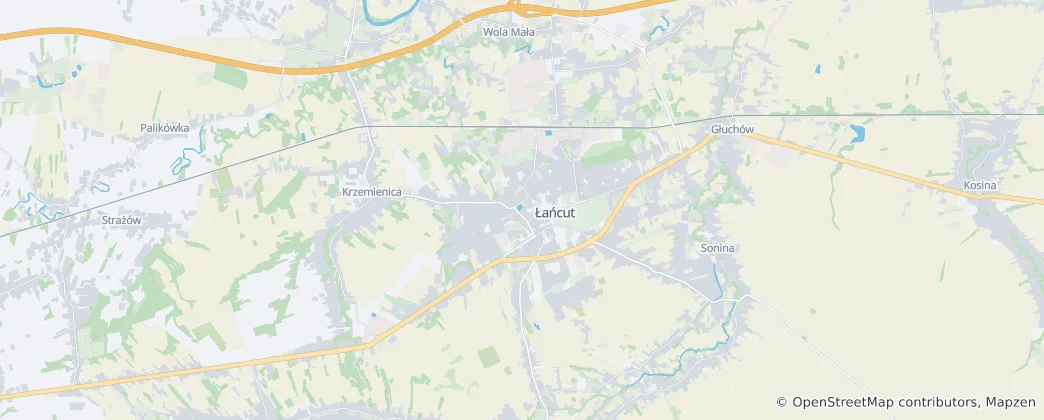 Map of Łańcut
