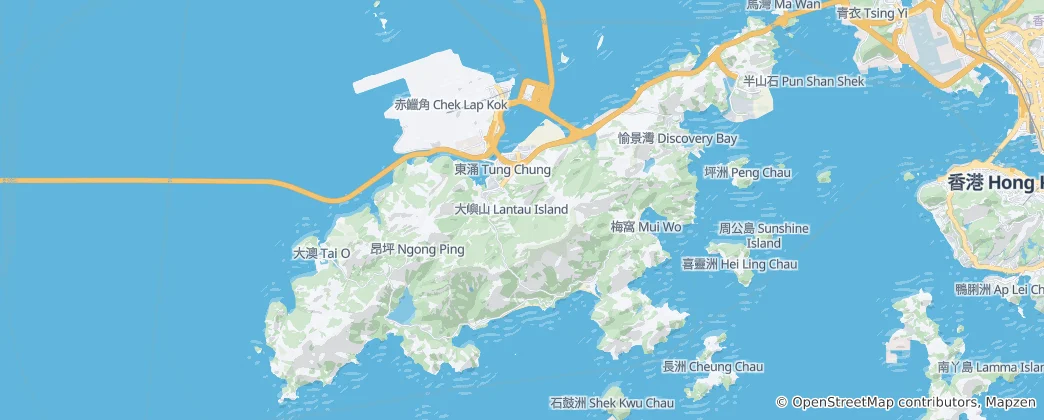 Mapa Lantau