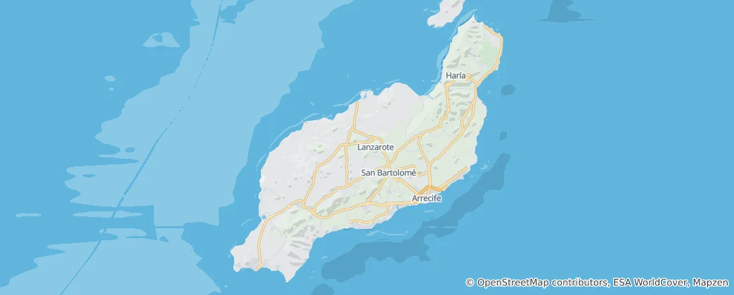 Map of Lanzarote