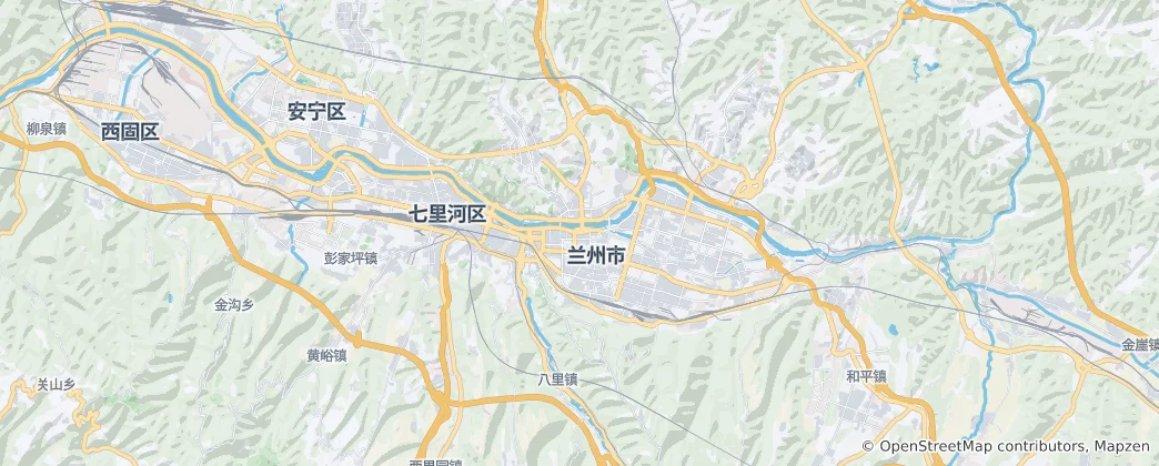 Mapa de Lanzhou