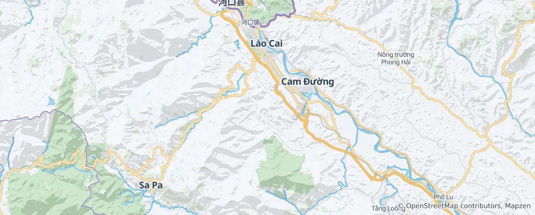 Map of Lao Cai
