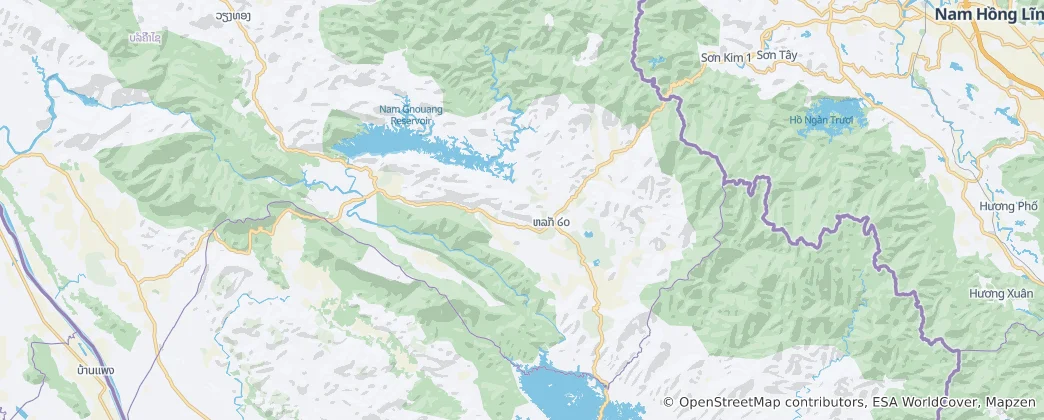 Mapa Khamkeut District