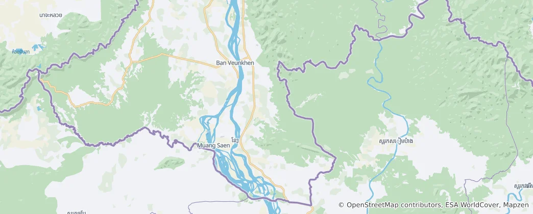Mapa Khong District