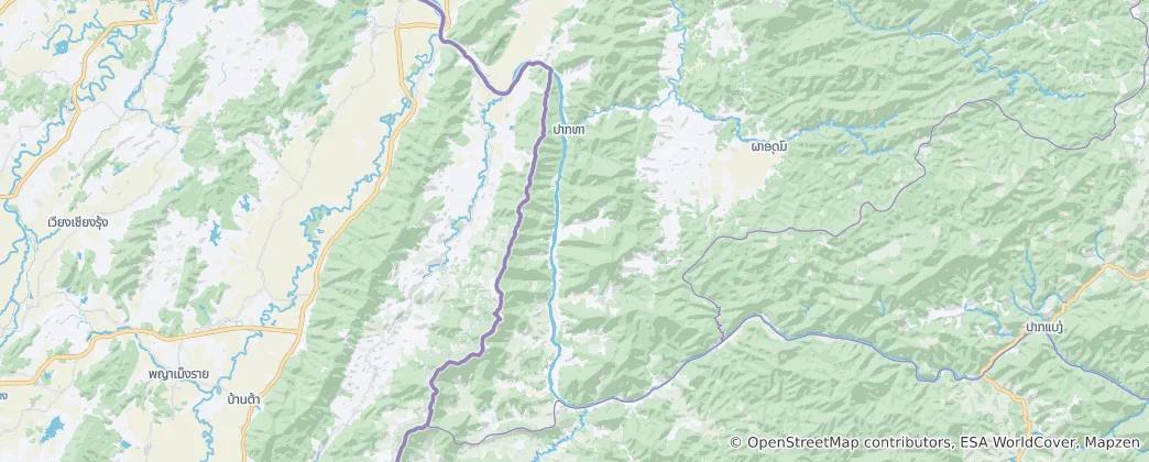 Mapa Pak Tha District