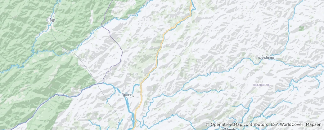 Map of Pak Ou District