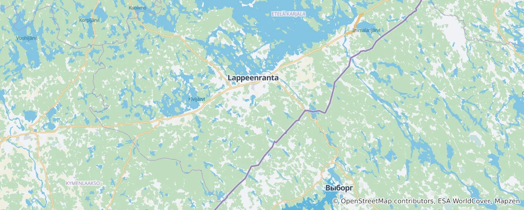 Mapa Lappeenranta