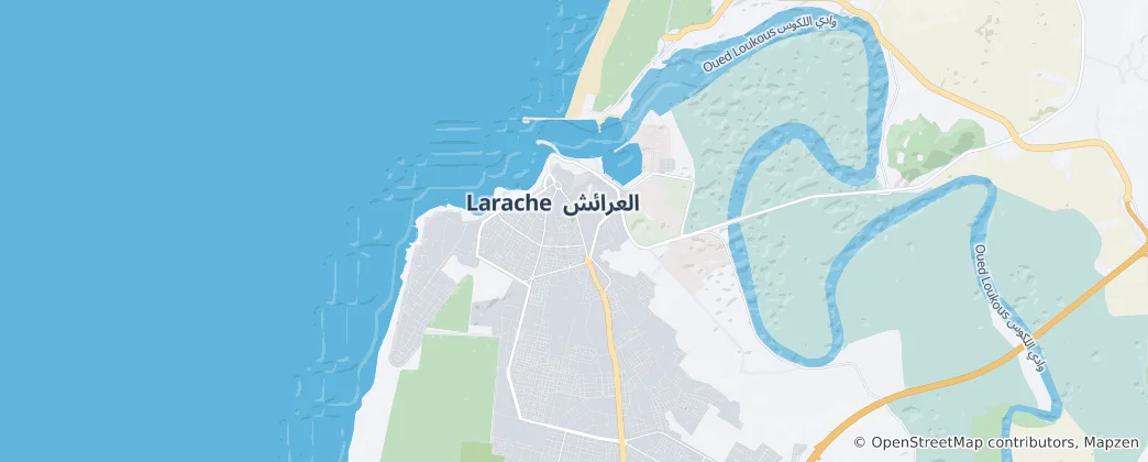 Map of Larache