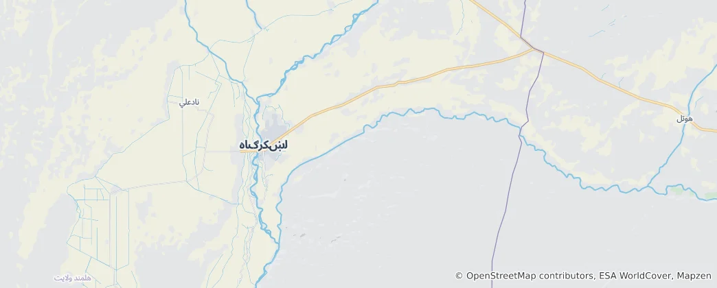 Map of Lashkar Gah