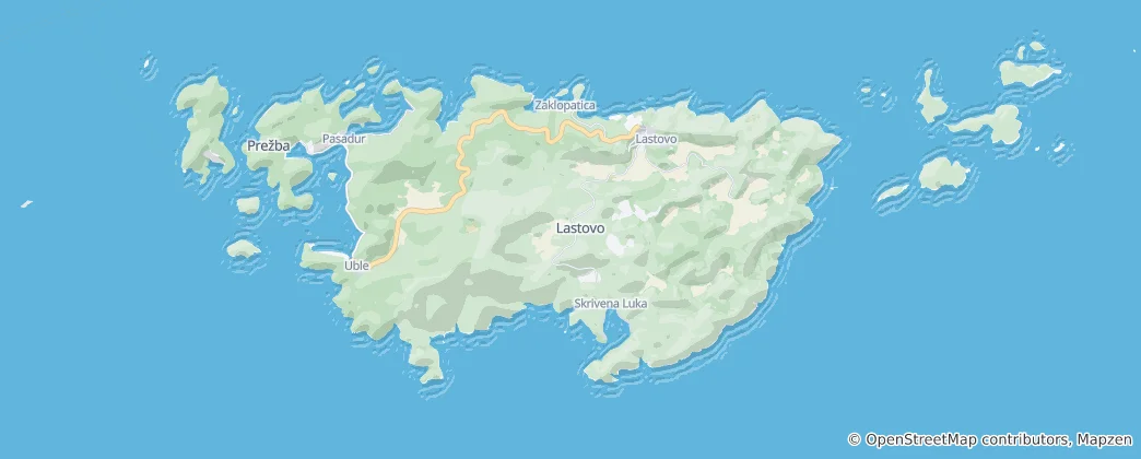 Carte de Lastovo