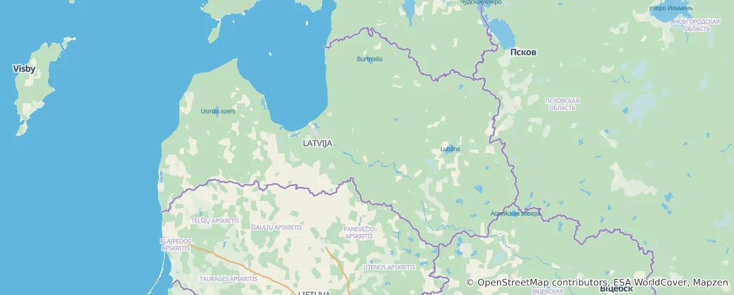 Map of Latvia
